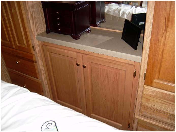 convert-kneehole-into-cabinet-storage Cabinet storage in bedroom