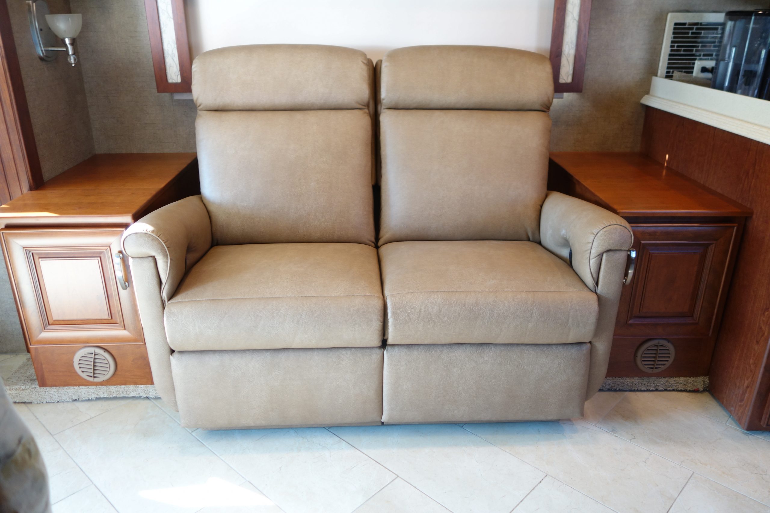 DSC06140 Custom RV speaker cabinets with sofa in between set